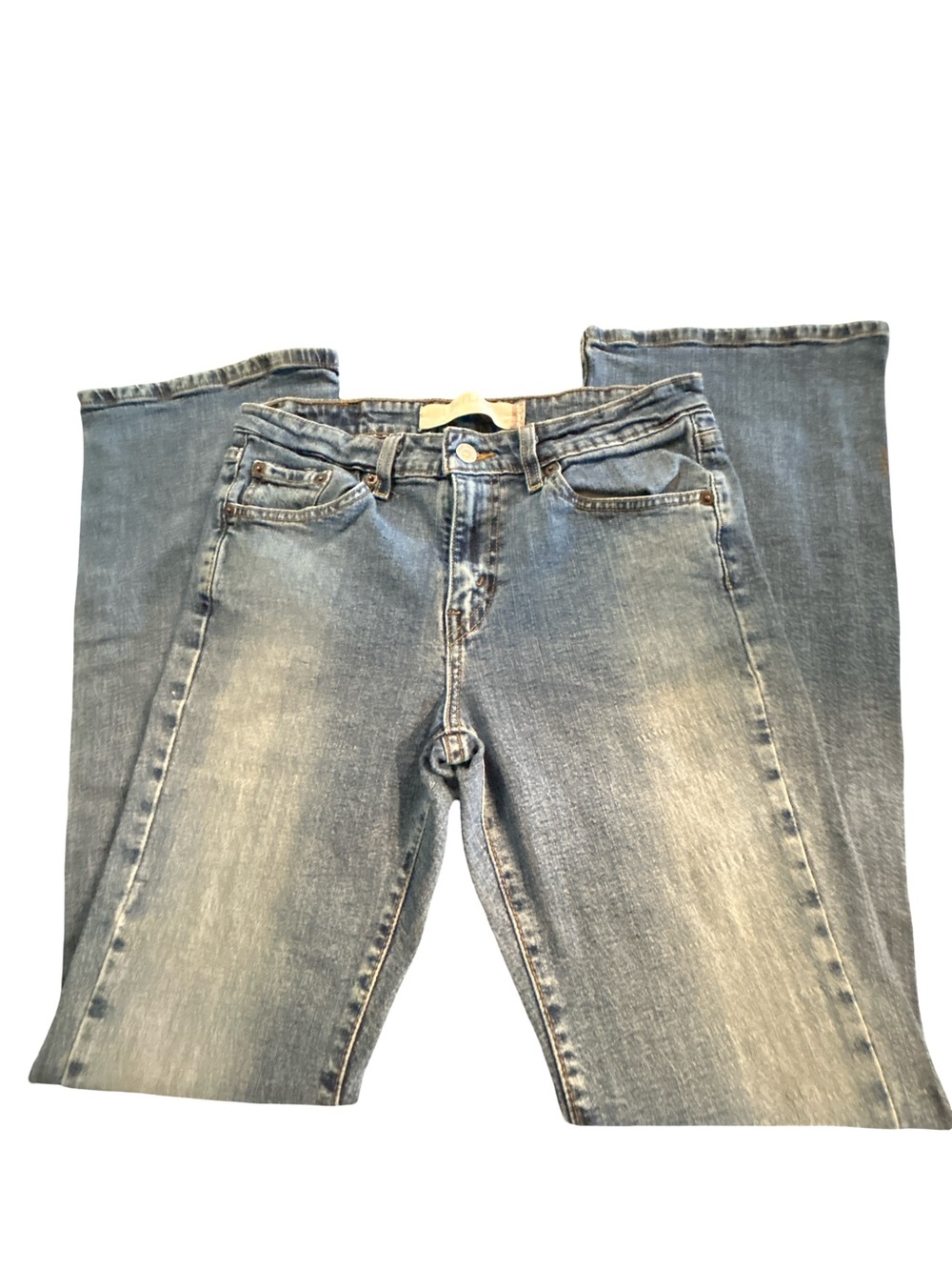 Levi’s 519 Vintage Vibes Y2K Low Flare Jeans Medium Wash Denim Sz 7 IndieSleaze